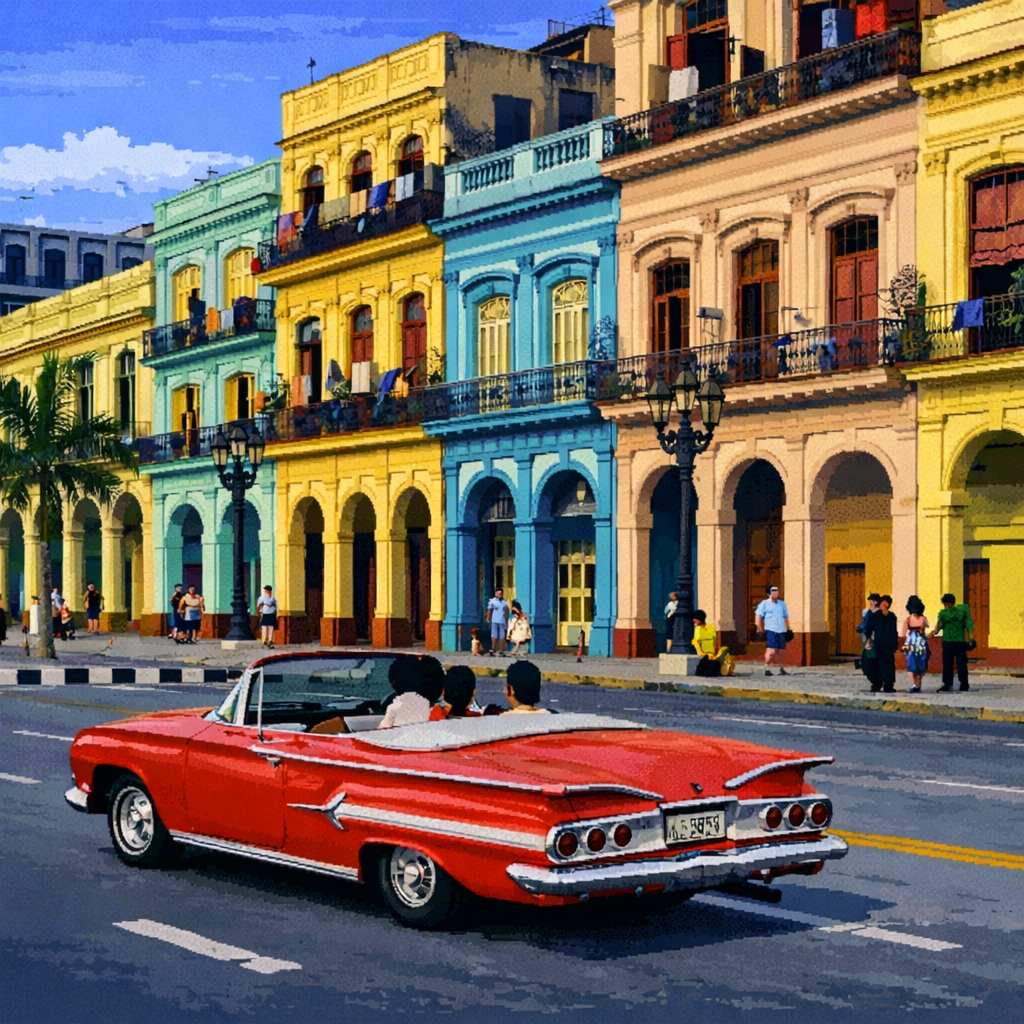 Cuba pixel art