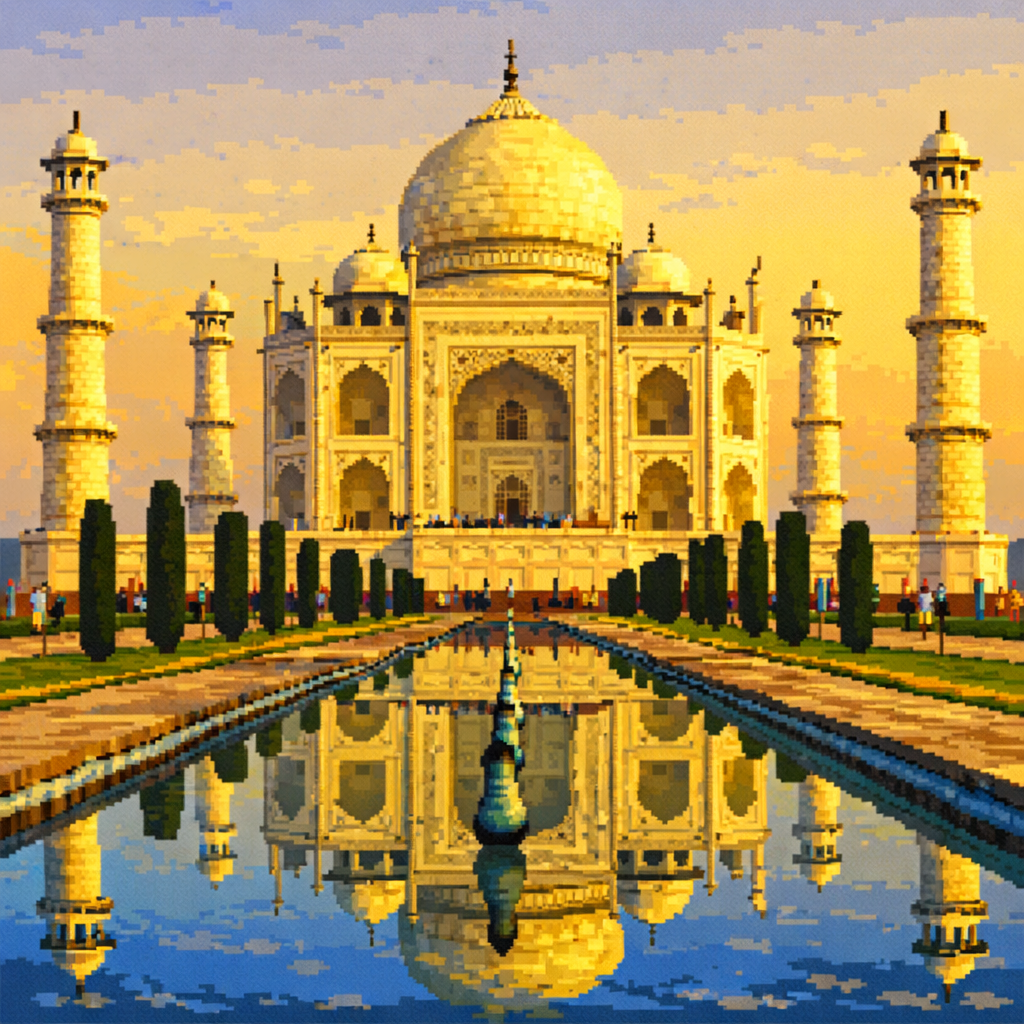 India pixel art