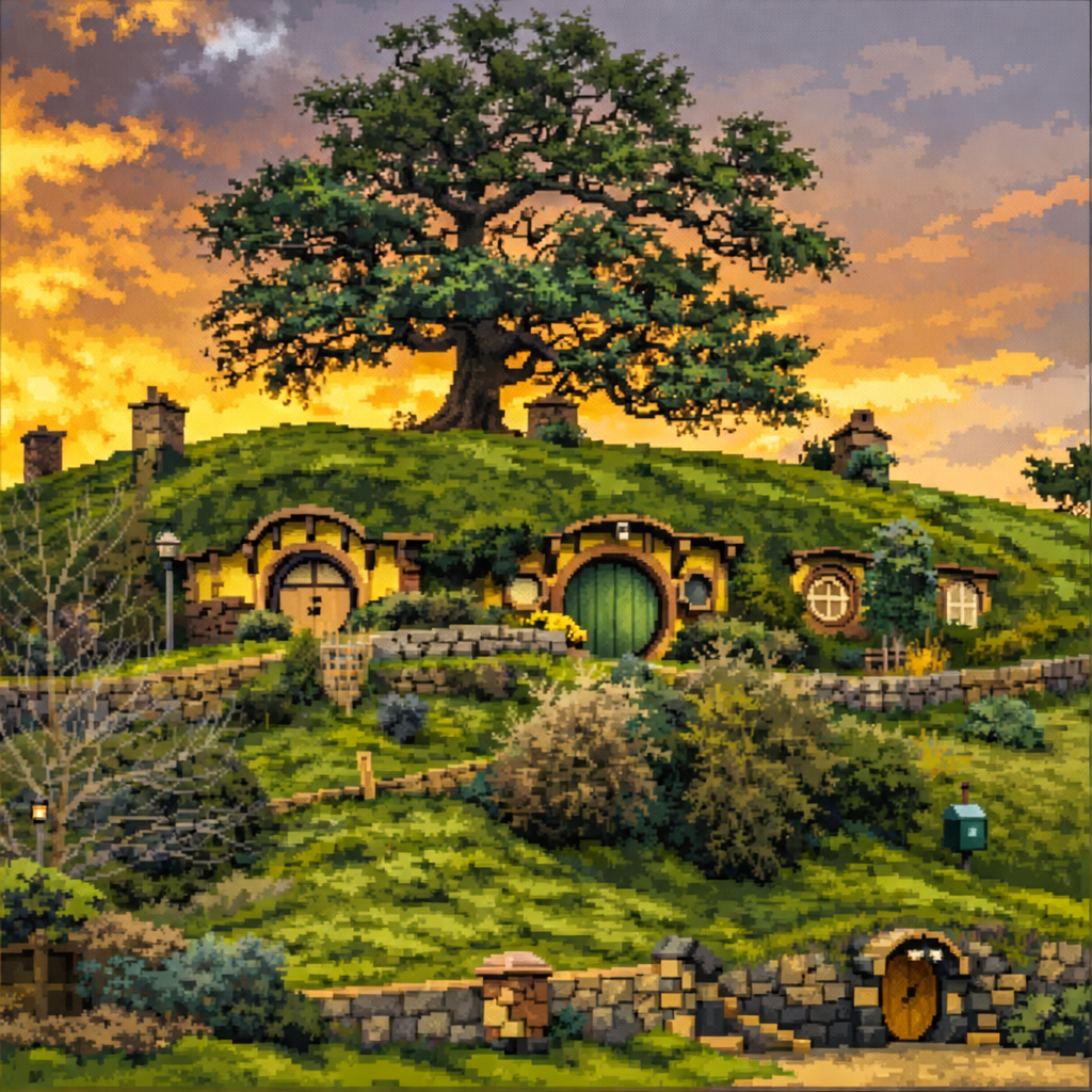 New Zealand pixel art