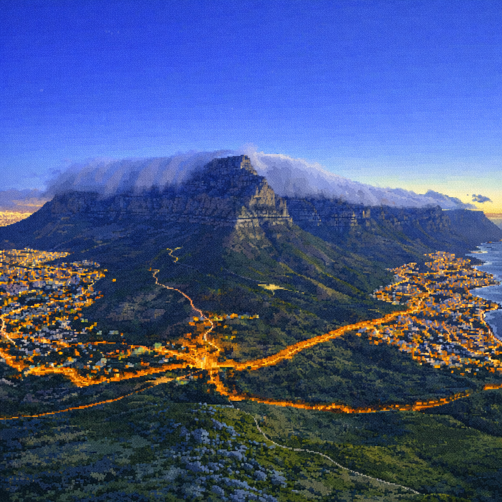 South Africa pixel art