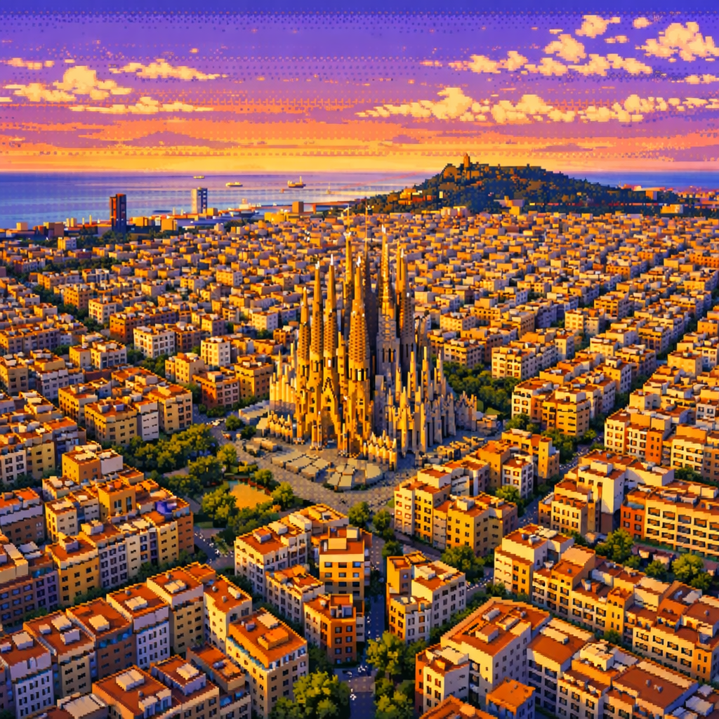 Spain pixel art
