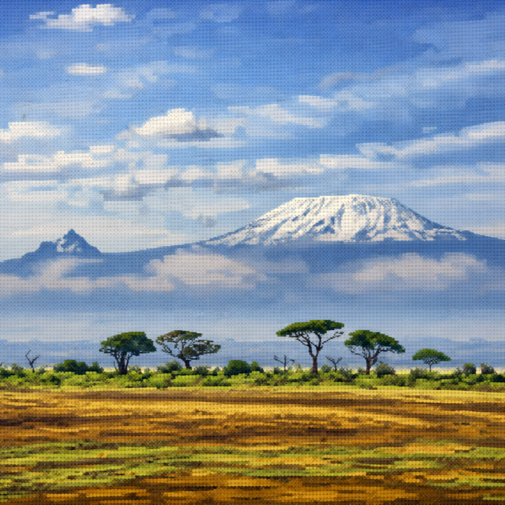 Tanzania pixel art