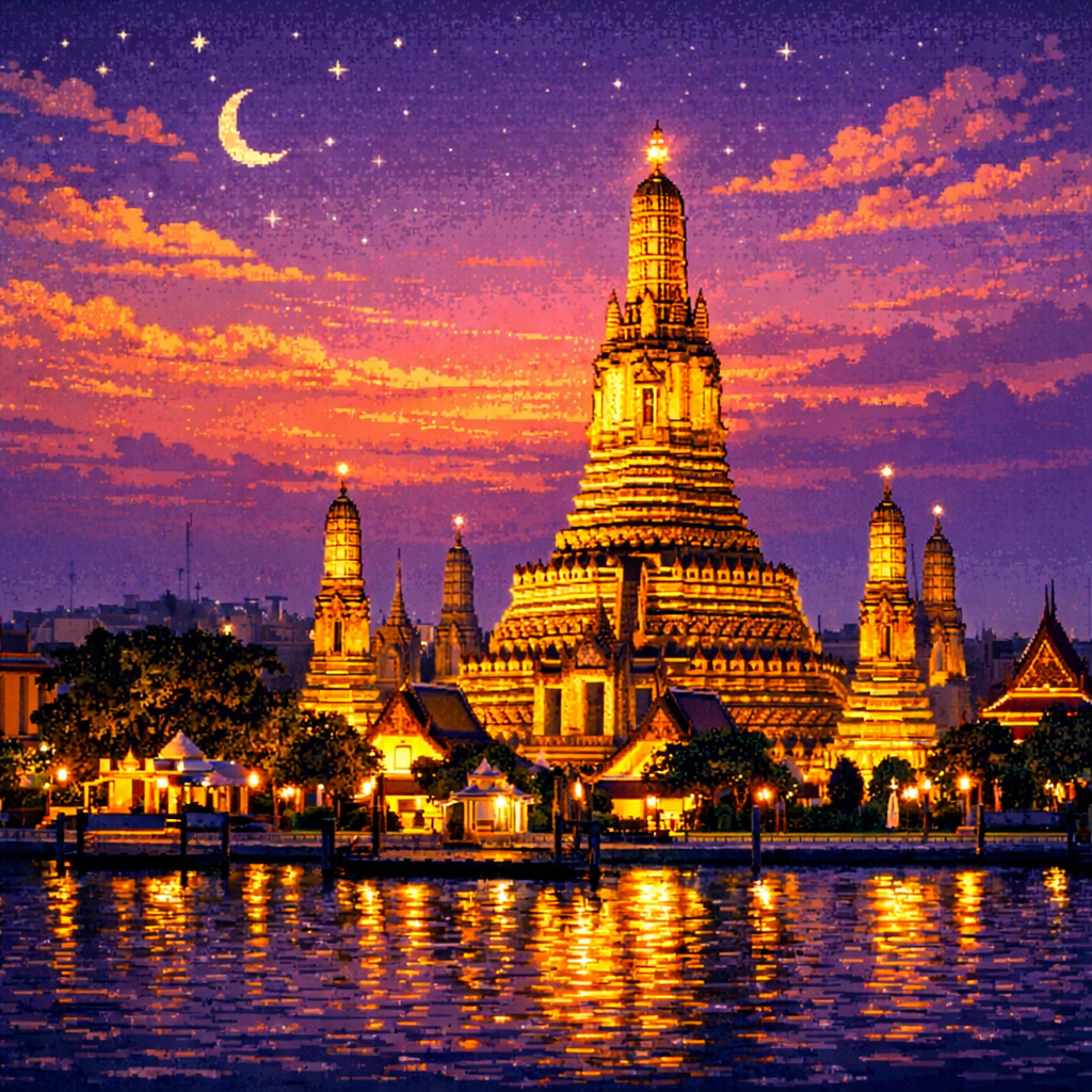 Thailand pixel art